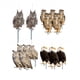 thumbnail image 1 of Artefacto repelente de aves simulación búho láser reflectante acrílico de doble cara repelente de aves búho Huerto balcón patio, 1 of 3
