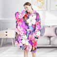 thumbnail image 6 of Minced flower Warm and Cozy Microfiber Polyester Wearable Blanket for Relaxing Nights at Home - Snuggle Up in Style with this Comfy Sleeved Blanket, 6 of 6