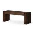 thumbnail image 1 of Maven Lane Zeno Contemporary Wooden Bench in Weathered Brown Finish, 1 of 6