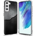 thumbnail image 1 of TalkingCase Slim Case Compatible for Samsung Galaxy S21 FE 5G (Fan Edition), Steel Pattern 19 Print, Lightweight, Flexible, Soft, USA, 1 of 7