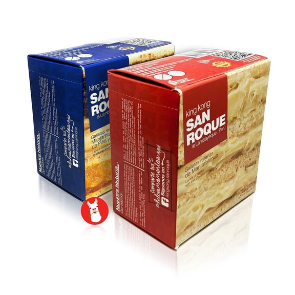 San Roque Turron Peruano King Kong de Manjarblanco, Mani con Pina y de Manjarblanco Combo