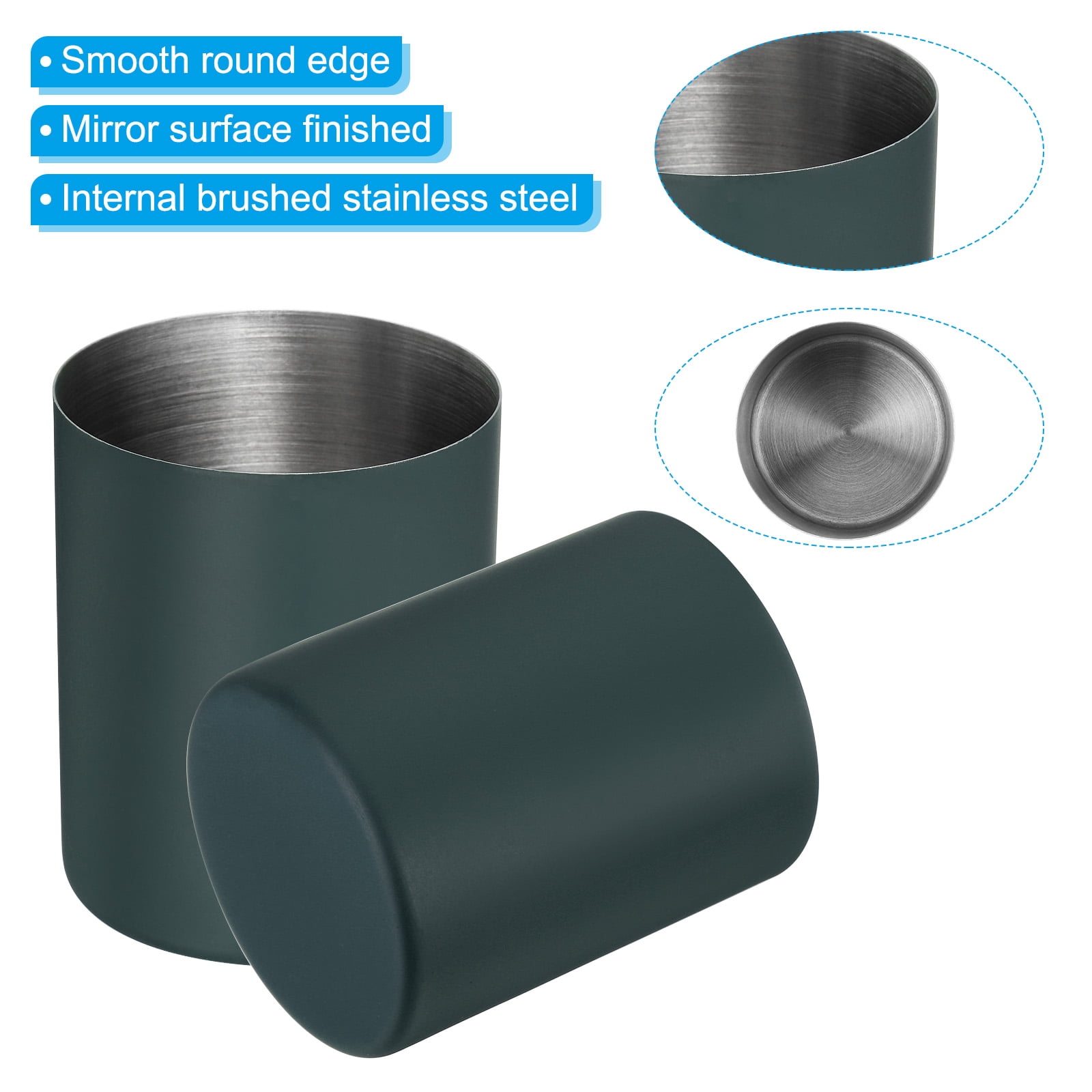 Unique Bargains Stylish Stainless Steel Pencil Holder for Desk Accessories Green