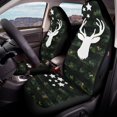 thumbnail image 4 of POLERO Camouflage US Flag Pattern Front Car Seat Covers for Auto, Easy to Install Car Seat Cushion Protective Cover Washable Polyester Front Car Seat Cover Set, 4 of 11