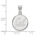 thumbnail image 2 of 10k White Gold LogoArt University of California Berkeley Medium Disc Pendant Q1W045UCB, 2 of 4