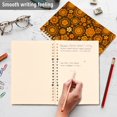 thumbnail image 4 of FORMRS 1-Subject Spiral Notebook 8" x 5" College Ruled 60 Refillable Sheet A5 Hard Cover, 2 Pack, Retro Orange Flowers, 4 of 7