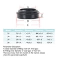 thumbnail image 2 of Maoww RISK 5 Pieces/Set Bike Front Fork Seal Replacement Bicycles Shock Absorber Damper Kit Maintenance Replacing Parts 32mm, 2 of 7