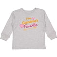 thumbnail image 3 of Inktastic I'm Grandma's Favorite with Arrow and Hearts in Pink Boys or Girls Long Sleeve Toddler T-Shirt, 3 of 5