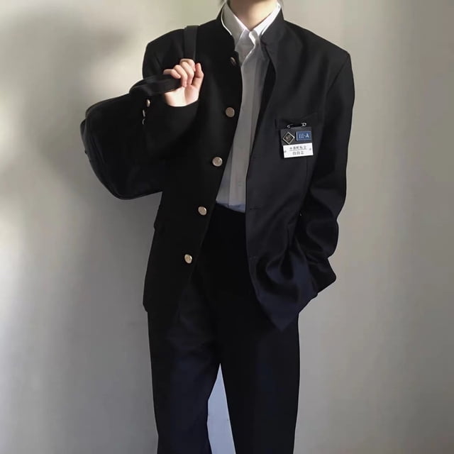 Ensemble Tunique Chinois Uniforme Scolaire Japonais Uniforme DK Garçons Rue Haute Costume Élégant Trois Pièces Rue Frite