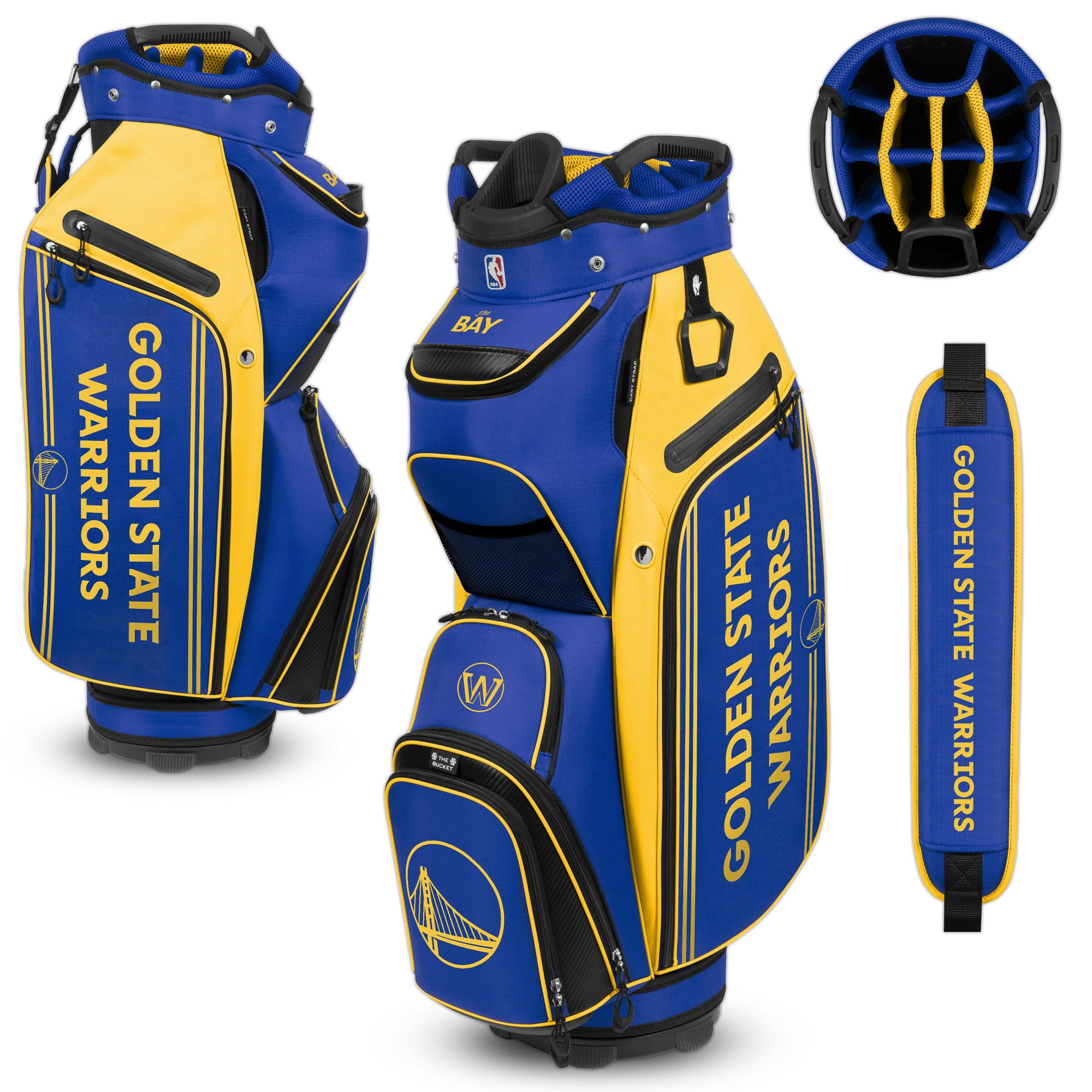 WinCraft Golden State Warriors Bucket III Cooler Cart Golf Bag