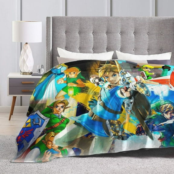 The Legend Of Zelda Ultra-Soft Micro Fleece Blanket Cozy Blanket Thick Warm Plush Throw Blanket Sofa Cushion 50"X40"