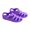 Purple, variant on Kids Casual Sandals, Solid Hollow-Out Soft Sole Non-Slip Flat Shoes