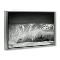 thumbnail image 4 of Stupell Industries Rolling Waves Night Sky Landscape Photography Gray Floater Framed Canvas Art Print Wall Art, 31 x 21, 4 of 10