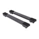 thumbnail image 4 of 2 juegos de soportes para ruedas móviles con base elevada para muebles, ruedas móviles para refrigerador, lavadora, color negro, 4 of 15