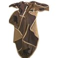 thumbnail image 2 of Carstens, Inc JT723 Carstens Black Bear Grid Throw Blanket Brown, 54x68 inches, 2 of 3