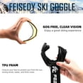thumbnail image 5 of FEISEDY Ski Goggles, OTG Snow Sport Goggles for Adult Youth, Anti-Fog UV400 Protection Bendable Dual-Lenses B2961, 5 of 14