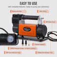 thumbnail image 5 of VEVOR 12V Air Compressor Heavy Duty 150PSI Offroad Air Compressor Portable Truck Tire Inflator Air Pump for Jeep SUV 4x4 Vehicle RV For up to 35 Inch Tires, 5 of 9