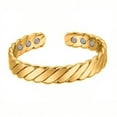 thumbnail image 1 of Fiudx Pulsera Magnética de Metal Duradero, Dióxido de Carbono y Oro, Titanio Elástico, Mejorar La Circulación, Unisex, Ideal para Uso Diario, Un Regalo Elegante., 1 of 1