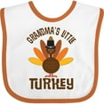 thumbnail image 3 of Inktastic Thanksgiving Grandma Little Turkey Boys or Girls Baby Bib, 3 of 4
