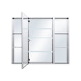 thumbnail image 4 of ANGELES HOME 44 in. x 36 in. Aluminum Bathroom Medicine Cabinet and Open Shelf Set, Soft-Close Doors, Recessed or Surface Mount, 4 of 16