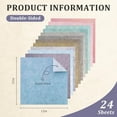 thumbnail image 2 of xianyou-Scrapbook Papier 12x12, 24 Feuilles/24 Designs Papier Texturé Double Face, Papier de Scrapbooking Boho pour Journaux de Jungles Décoration d'Album Photo Origami, Doux, 2 of 4
