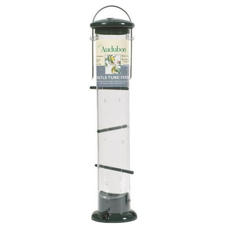 1 pc Audubon Finch 2 lb Plastic Thistle Tube Bird Feeder 8 ports