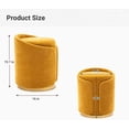 thumbnail image 2 of Swivel Vanity Stool with Gold Base Comfy Vanity Chair Modern Round Stool for Makeup Vanity Ottoman Foot Rest for Bedroom livingroom (Yellow), 2 of 16