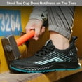 thumbnail image 5 of Waterproof Safety Shoes Mens Womens Steel Toe Cap Breathable Safety Trainer Work Shoes Lightweight, 5 of 6