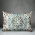thumbnail image 3 of Creative Products Gray and Blue Flower Mandala 14x20 Indoor / Outdoor Pillow, 3 of 3