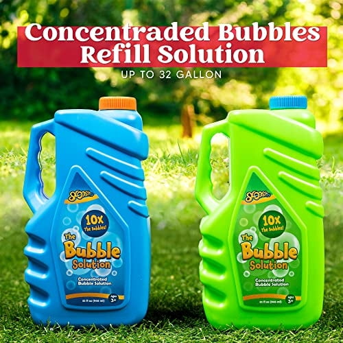 Sloosh 2 Botellas Soluciones de Recambio de Burbujas 64 oz (hasta 5 Galones) Solución de B SLOOSH Sloosh