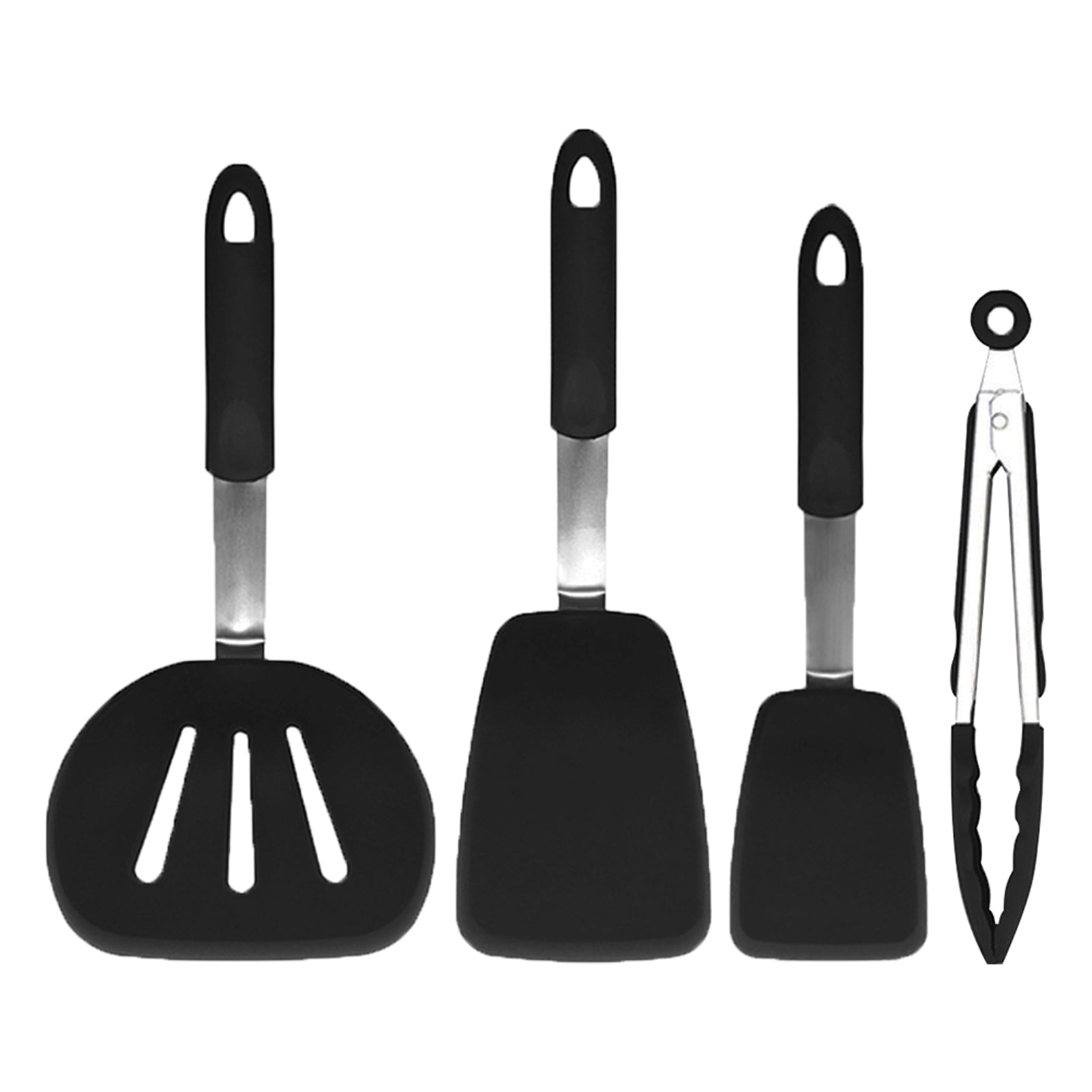 Silicone Spatula Set Easy Clean For Cooking Heat With Hole Non Stick