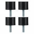 thumbnail image 1 of FUTUREORYY 4Pcs Mechanical Vibration Damping Pads Black Natural Rubber for Industrial Use Stability Support, 1 of 8