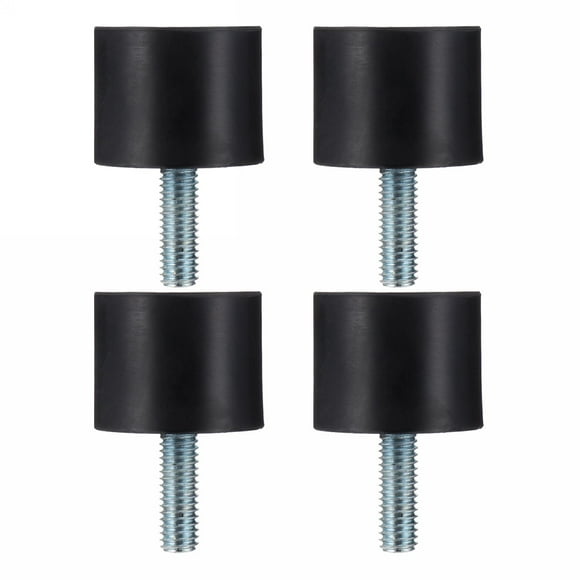KAKOWELY 4 Pcs Black Rubber Mounts for Machine Vibration Isolation with Large Elasticity and Stability,1.57"X0.98"X0.98"