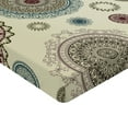 thumbnail image 2 of Ambesonne Colorful Fitted Sheet, Oriental Round Motifs, Queen Size, Multicolor, 2 of 3