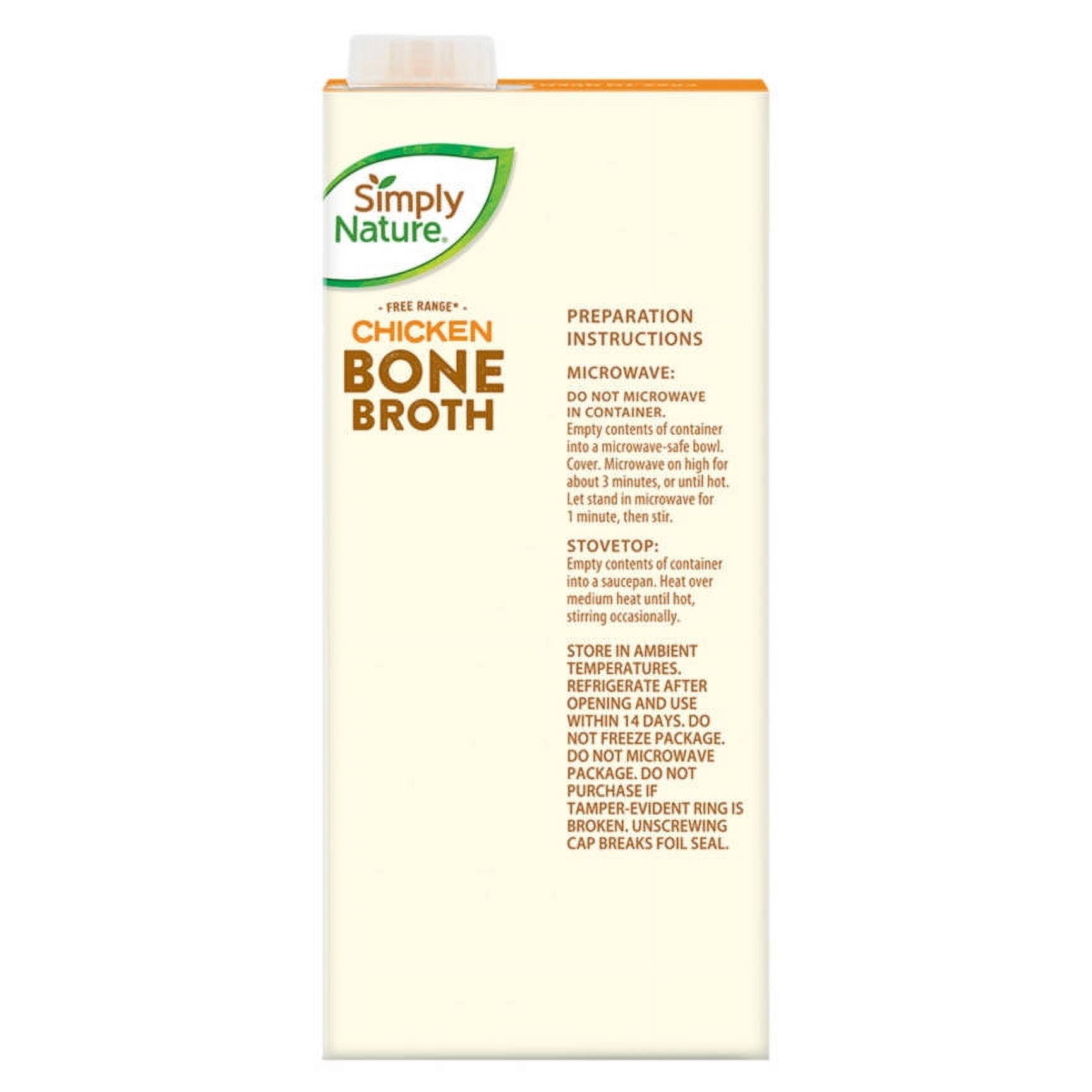 2PK - Simply Nature Organic Chicken Bone Broth, 32 oz