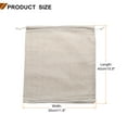 thumbnail image 2 of Uxcell 6pcs Bolsas de Almacenamiento de Algodón 11.8" x 15.8" Bolsa de Cuerda de Lona, Beige, 2 of 7