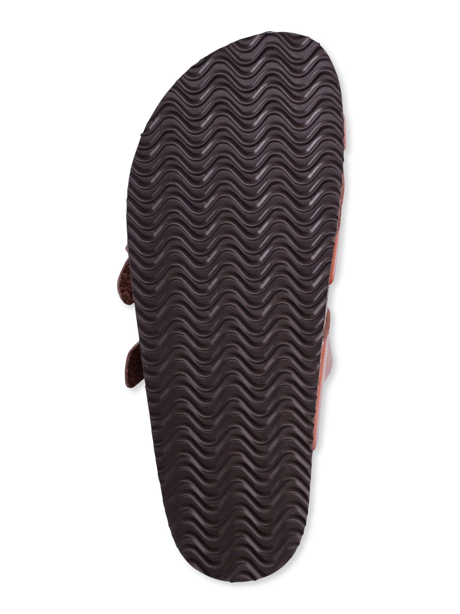 Time and Tru Women's Asymmetric Strap Flat Footbed Sandals, Sizes 6-11, Wide Width Available