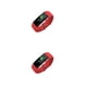 thumbnail image 1 of Bearachild inteligente impermeable fitness smartwatch compatible con bluetooth tomar foto correa para nadar correr rojo Rojo 2Conjunto, 1 of 6