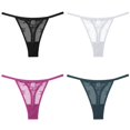 thumbnail image 1 of FINETOO 4 Unids/Set Tanga De Encaje Sexy Cintura Baja Bikini Bragas S-XL Cómoda G-String T-Back Ropa Interior, 1 of 4