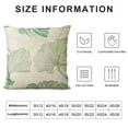 thumbnail image 5 of Wuche Nordic Style Blend Pillowcase with Ginkgo Leaf Pattern, Home Sofa Cushion Cover, Printed backrest Pillowcase, Invisible Zipper, Removable and Washable, 5 of 5