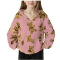 thumbnail image 5 of Favoffer Girls Hoodie Sherpa Fleece Pullover Hooded Sweatshirt for Toddler Graphic Casual Outerwear Coat With Pockets 4-15Y, 5 of 6