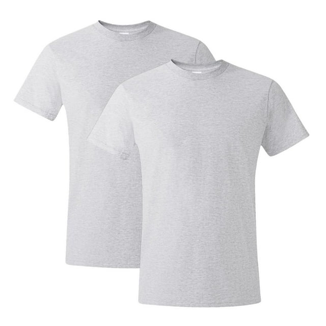 Hanes T-Shirt à Col Rond en Coton Ringspun Nano-T pour Hommes, Lot de 2