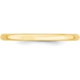 thumbnail image 2 of Avariah Diamonds 10k Yellow Gold 2.2mm Lightweight Comfort Fit Wedding Band Size 4 - Ring Size 4.0, 2 of 6