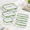 Green-6 Pack (2L+2M+2S), variant on White 6 Pack (2L+2M+2S) Clear Hard Shell Zipper Electronics Carrying Cases