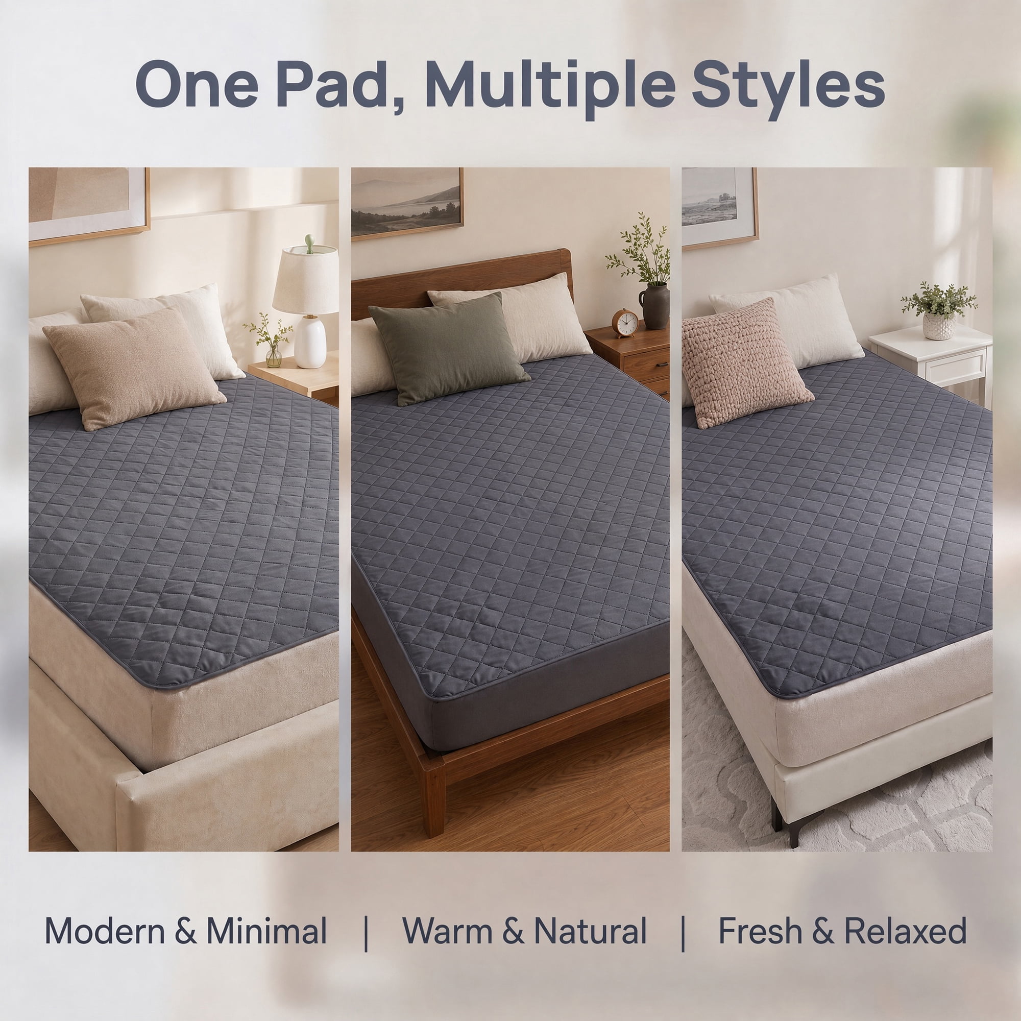 Unique Bargains Microfiber Bed Sheet Mattress Protector Textured Bedding Dark Gray 60"x80"