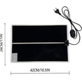 thumbnail image 3 of Reptile Heat Mat, 42x28CM Adjustable Terrarium Heat Mat with Temperature Control for Reptiles -Tortoise, Snakes, Lizards, Geckos, Spiders - Aquarium S, 3 of 5