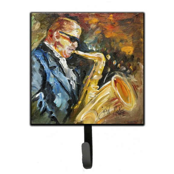 Carolines Treasures JMK1277SH4 Jazz Sazophone Leash or Key Holder 7Hx4.25W multicolor