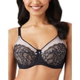 thumbnail image 1 of Bra Wacoal Retro Chic, figura completa con aros, negro, 38C, 1 of 4