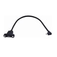 thumbnail image 2 of Kework 0.3 Meter Micro USB Extension Cable, 90 Degree Right Angle Micro USB 5 Pin Male to Micro USB Female Screw Mount Extender Cable (R-Micro USB), 2 of 4