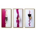 Designart "Red Wine Glass Presentation Magenta Elegance I" Wine