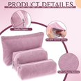 thumbnail image 2 of Pakyozj 3 Pcs Makeup Bag Set for Women Corduroy Cosmetic Pouch Aesthetic Travel Toiletry Bag Cute Purse Pouch Pencil Case Makeup Brushes Storage Organizer for Christmas, 2 of 6